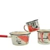 Knivesandtools Enamel Set E-SET-01, Mugs 8 Cm, 10 Cm & Saucepan 14 Cm, Enamel Crockery -Knife Haven Sales KT E SET 01 01 kato