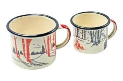 Knivesandtools Enamel Set E-SET-02, Mugs 8 Cm & 10 Cm, Enamel Mugs -Knife Haven Sales KT E SET 02 03 kato