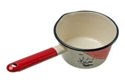 Knivesandtools Enamel Saucepan E-SP14-01, 14 Cm, Enamel Sauce Pan -Knife Haven Sales KT E SP14 01 03 kato
