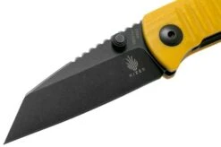 Kizer Vanguard Shard V2531N1 Yellow G10 Pocket Knife, Dirk Pinkerton Design -Knife Haven Sales KZV2531N1 03 kizer