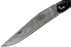 Forge De Laguiole 12 Cm 1012FEBSAT-L12 Ebony Wood-Damasteel Laguiole Knife -Knife Haven Sales LA1012FEBSAT L12 03 forge de laguiole