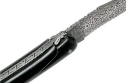 Forge De Laguiole 12 Cm 1012FEBSAT-L12 Ebony Wood-Damasteel Laguiole Knife -Knife Haven Sales LA1012FEBSAT L12 05 forge de laguiole