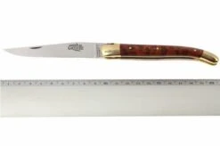 Forge De Laguiole - Natural Wood Folder, Snakewood -Knife Haven Sales LA1211AM 05 forge de laguiole vouwmes la1211am d5