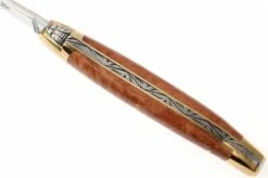 Forge De Laguiole - Natural Wood Folder, Briarwood -Knife Haven Sales LA1211BR 04 forge de laguiole vouwmes la1211br d4