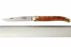 Forge De Laguiole - Natural Wood Folder, Briarwood -Knife Haven Sales LA1211BR 05 forge de laguiole vouwmes la1211br d5