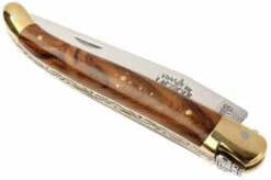Forge De Laguiole - Natural Wood Folder, Pistachiowood -Knife Haven Sales LA1211PI 03 forge de laguiole vouwmes la1211pi d3