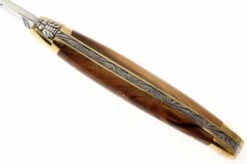 Forge De Laguiole - Natural Wood Folder, Pistachiowood -Knife Haven Sales LA1211PI 04 forge de laguiole vouwmes la1211pi d4