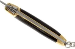 Forge De Laguiole Keychain Pocket Knife, Black Horn -Knife Haven Sales LA1270B 04 forge de laguiole la1270b 04