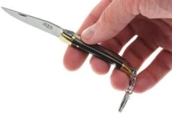Forge De Laguiole Keychain Pocket Knife, Black Horn -Knife Haven Sales LA1270B 05 forge de laguiole la1270b 05