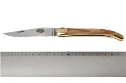 Forge De Laguiole - Natural Wood Folder, 3 Inch, Olivewood -Knife Haven Sales LA129OL 05 forge de laguiole vouwmes la129ol d5