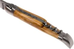 Forge De Laguiole With Corkscrew 22121INOL, Olive Wood -Knife Haven Sales LA22121INOL 07 forge de laguiole la22121inol 07