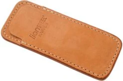 LionSteel 900FDV3 SN Sheath With Pocket Clip, Light Brown Leather