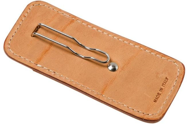 LionSteel 900FDV3 SN Sheath With Pocket Clip, Light Brown Leather 4 LionSteel 900FDV3 SN Sheath With Pocket Clip, Light Brown Leather - Image 2