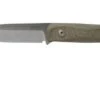 LionSteel B41 Green Canvas Micarta G10 B41-CVG Bushcraft Knife -Knife Haven Sales LI B41 CVG 01 lionsteel