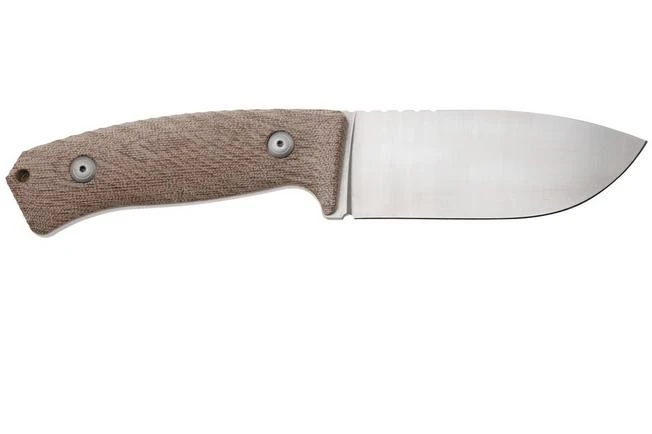 LionSteel M3 M3-CVN Natural Canvas Micarta Fixed Knife 4 LionSteel M3 M3-CVN Natural Canvas Micarta Fixed Knife - Image 2