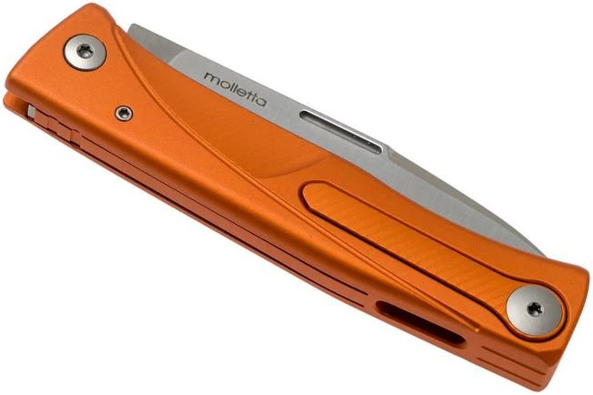 LionSteel Thrill Orange Aluminium Integral Slipjoint Pocket Knife 6 LionSteel Thrill Orange Aluminium Integral Slipjoint Pocket Knife - Image 4