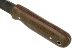 LT Wright Bushcrafter HC, 1075, Matte Green Micarta, Red Liners, Leather Sheath, Bushcraft Knife 13 LT Wright Bushcrafter HC, 1075, Matte Green Micarta, Red Liners, Leather Sheath, Bushcraft Knife -Knife Haven Sales LT BHC GM RL LS 05 lt wright