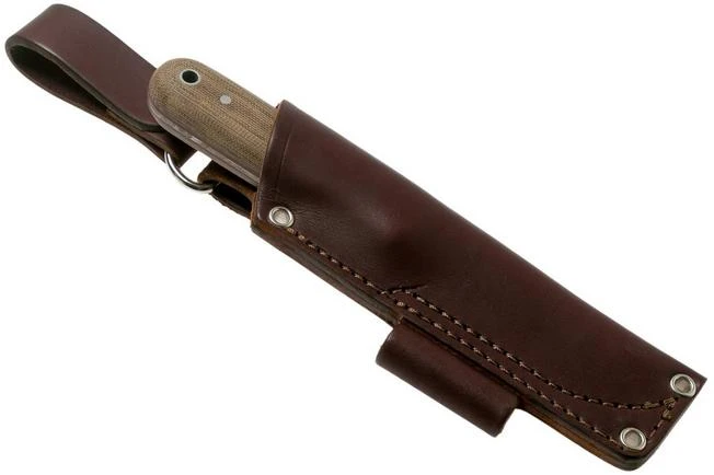 LT Wright Bushcrafter HC, 1075, Matte Green Micarta, Red Liners, Leather Sheath, Bushcraft Knife 8 LT Wright Bushcrafter HC, 1075, Matte Green Micarta, Red Liners, Leather Sheath, Bushcraft Knife - Image 6