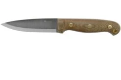 LT Wright GNS Scandi Grind, O1, Matte Green Micarta, Red Liners, Leather Sheath, Bushcraft Knife