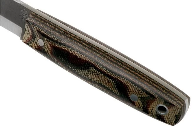 LT Wright Pronghorn, O1, Matte Python Micarta, Leather Sheath, Bushcraft Knife 7 LT Wright Pronghorn, O1, Matte Python Micarta, Leather Sheath, Bushcraft Knife - Image 5