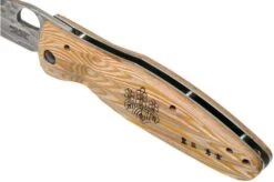 Mcusta MC-0182G Sengoku Toyotomi Hideyoshi SPG2, Yellow Pakka Wood, Gentleman's Knife -Knife Haven Sales MC 0182G 07 mcusta