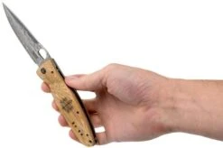 Mcusta MC-0182G Sengoku Toyotomi Hideyoshi SPG2, Yellow Pakka Wood, Gentleman's Knife -Knife Haven Sales MC 0182G 08 mcusta