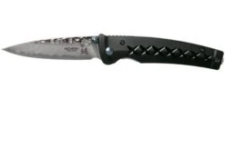Mcusta MC-161D Fusion, Black, Handle/blade: Black Aluminium And Damascus