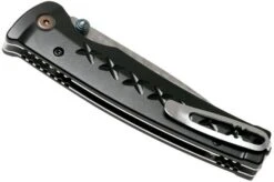 Mcusta MC-161D Fusion, Black, Handle/blade: Black Aluminium And Damascus -Knife Haven Sales MC161D 04 mcusta v201909