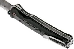 Mcusta MC-161D Fusion, Black, Handle/blade: Black Aluminium And Damascus -Knife Haven Sales MC161D 05 mcusta v201909