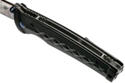 Mcusta MC-161D Fusion, Black, Handle/blade: Black Aluminium And Damascus -Knife Haven Sales MC161D 07 mcusta v201909