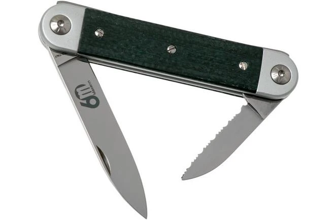 Maserin 60° Knife Sessantesimo 195/MCV Green Micarta Pocket Knife 3 Maserin 60° Knife Sessantesimo 195/MCV Green Micarta Pocket Knife