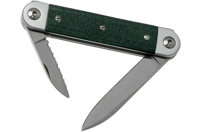Maserin 60° Knife Sessantesimo 195/MCV Green Micarta Pocket Knife 4 Maserin 60° Knife Sessantesimo 195/MCV Green Micarta Pocket Knife - Image 2