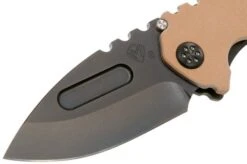 Medford Praetorian Genesis G 3V, PVD Droppoint Blade, Coyote G10 Handle, PVD Hardware Pocket Knife -Knife Haven Sales MF 21 GN 02 03 medford