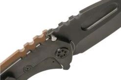 Medford Praetorian Genesis G 3V, PVD Droppoint Blade, Coyote G10 Handle, PVD Hardware Pocket Knife -Knife Haven Sales MF 21 GN 02 06 medford