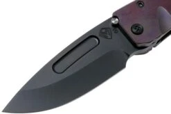 Medford Midi Marauder Faced Violet Handle, PVD S35VN Pocket Knife -Knife Haven Sales MF 21 MM 02 03 medford