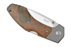 MKM Hero Stonewashed, Walnut Wood, Titanium Bolsters, Pocket Knife -Knife Haven Sales MMK HR WNT 06 mkm