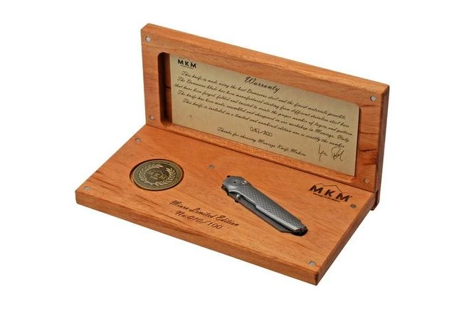 MKM Miura Damascus Limited Edition MI-D Pocket Knife, Simone Tonolli Design 11 MKM Miura Damascus Limited Edition MI-D Pocket Knife, Simone Tonolli Design - Image 9