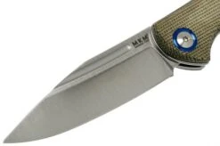 MKM Fara MY01-GC Green Micarta Pocket Knife, Lucas Burnley Design -Knife Haven Sales MMK MY01 GC 03 mkm knives