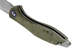 MKM Fara MY01-GC Green Micarta Pocket Knife, Lucas Burnley Design -Knife Haven Sales MMK MY01 GC 05 mkm knives