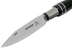 Nontron No. 25 Nickel Silver Turning Ferrule, Marquetry Ebony Aluminium, Double Ferrule NN25DVEBALU Pocket Knife -Knife Haven Sales NN25DVEBALU 03 nontron