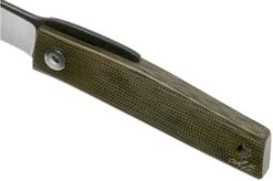 Ohta FK5 Higonokami-pocket Knife, Green Canvas Micarta -Knife Haven Sales OHTA OFF FK5 M G 07 ohta knives
