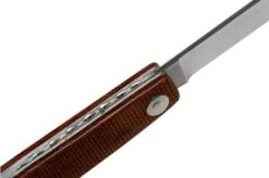 Ohta OLF SS FK Ohta Light Folder Pocket Knife, Natural Canvas Micarta -Knife Haven Sales OHTA OLF SS FK M N 06 ohta knives