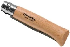 Opinel Pocket Knife No. 8 Classic, Stainless Steel, Leather Sheath, Beech -Knife Haven Sales OP001089 04 opinel v201903