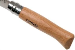 Opinel Pocket Knife No. 8 Classic, Stainless Steel, Leather Sheath, Beech -Knife Haven Sales OP001089 06 opinel v201903