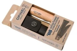 Opinel Pocket Knife No. 8 Classic, Stainless Steel, Leather Sheath, Beech -Knife Haven Sales OP001089 11 opinel v201903
