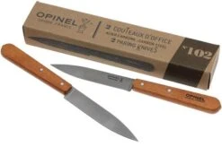 Opinel Paring Knives, Set Of 2 N°102, Carbon Steel 15 Opinel Paring Knives, Set Of 2 N°102, Carbon Steel -Knife Haven Sales OP001222 07 opinel no 102 op001222 07