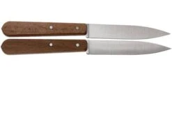 Opinel Paring Knives, Set Of 2 N°122 Natural, Stainless -Knife Haven Sales OP001223 02 opinel no 112 op001223 02