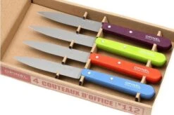 Set Of 4 Opinel Paring Knives N°112 Pop -Knife Haven Sales OP001381 02 opinel tafelmesset op001381 02