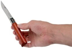 Opinel Pocket Knife No. 8 Luxury Range, Stainless Steel, Padouk -Knife Haven Sales OP226086 08 opinel v201909