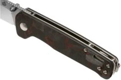 QSP Knife Penguin QS130-TRD Red Shredded Carbon Fibre G10, Satin, Pocket Knife -Knife Haven Sales QS130 TRD 07 qsp knife